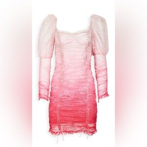 NWOT For Love and Lemons Cherish Ombré Lace Dress